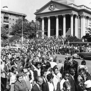 People leaving All Souls to march to the mall, August 28, 1963