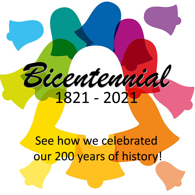 Icon for the Bicentennial webpage - see how we celebrated our 200 years of history!