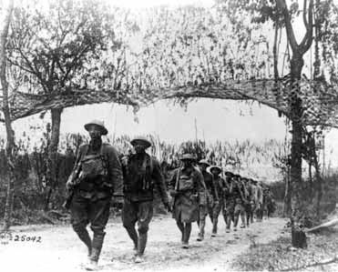 World War I Soldiers Marching