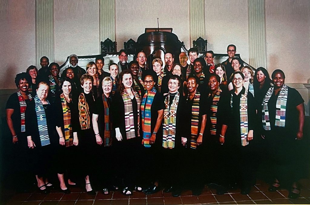 Photograph of the Jubilee Singers choir from the 30th Anniversary.