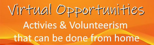 Virtual Opportunities Activities & Volunteerism that can be done from home